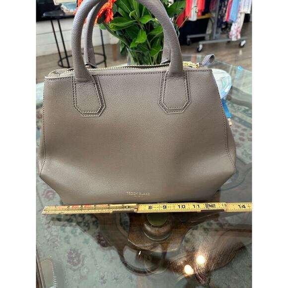 Teddy Blake Women's Biege Vera Palmellato Satchel Top Handle Bag - Picture 7 of 12